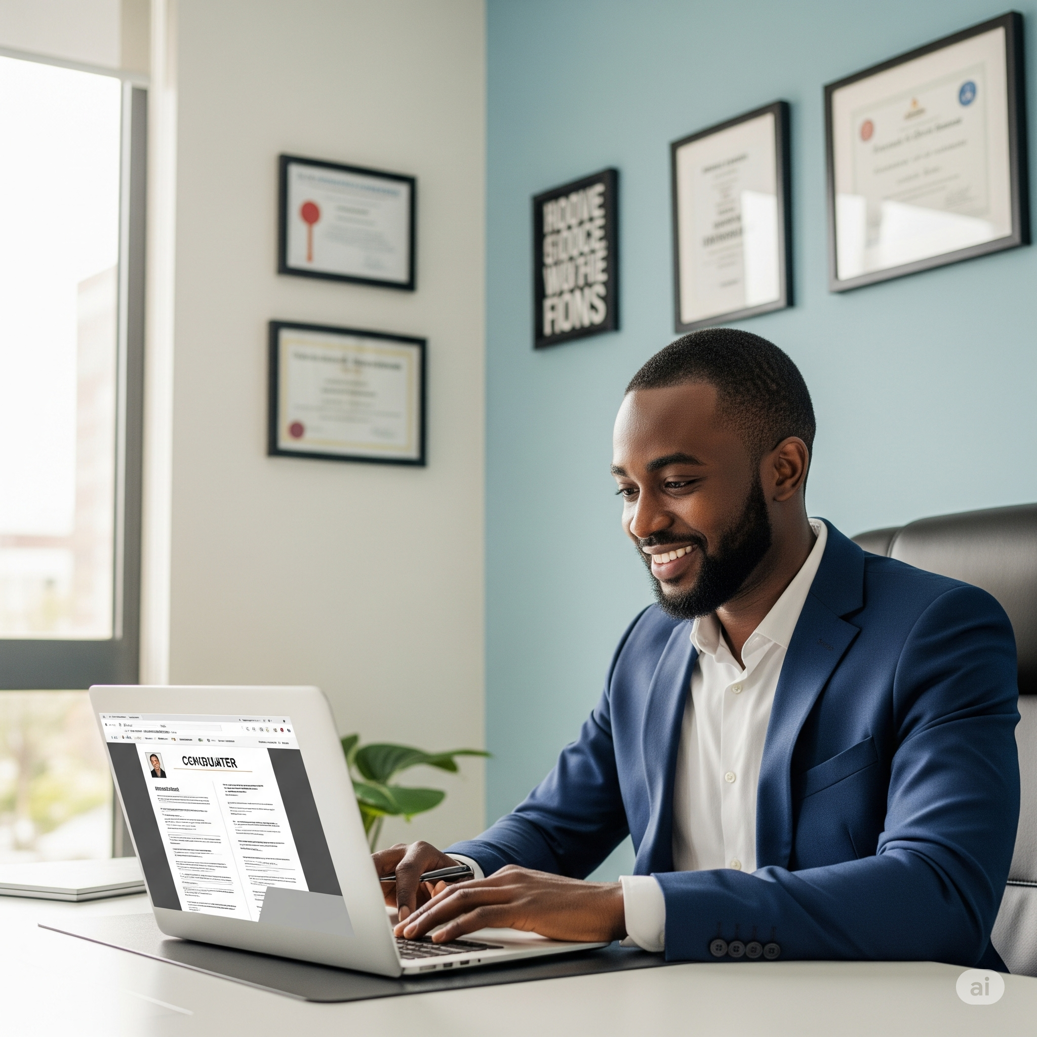 Recruteur professionnel consultant les profils UGB